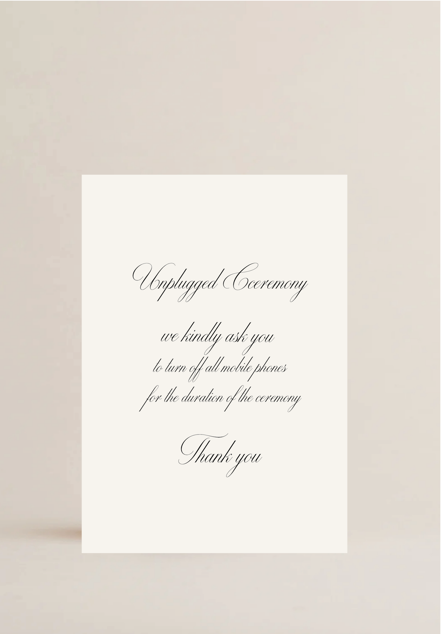 Handydfreie Schild Ethereal