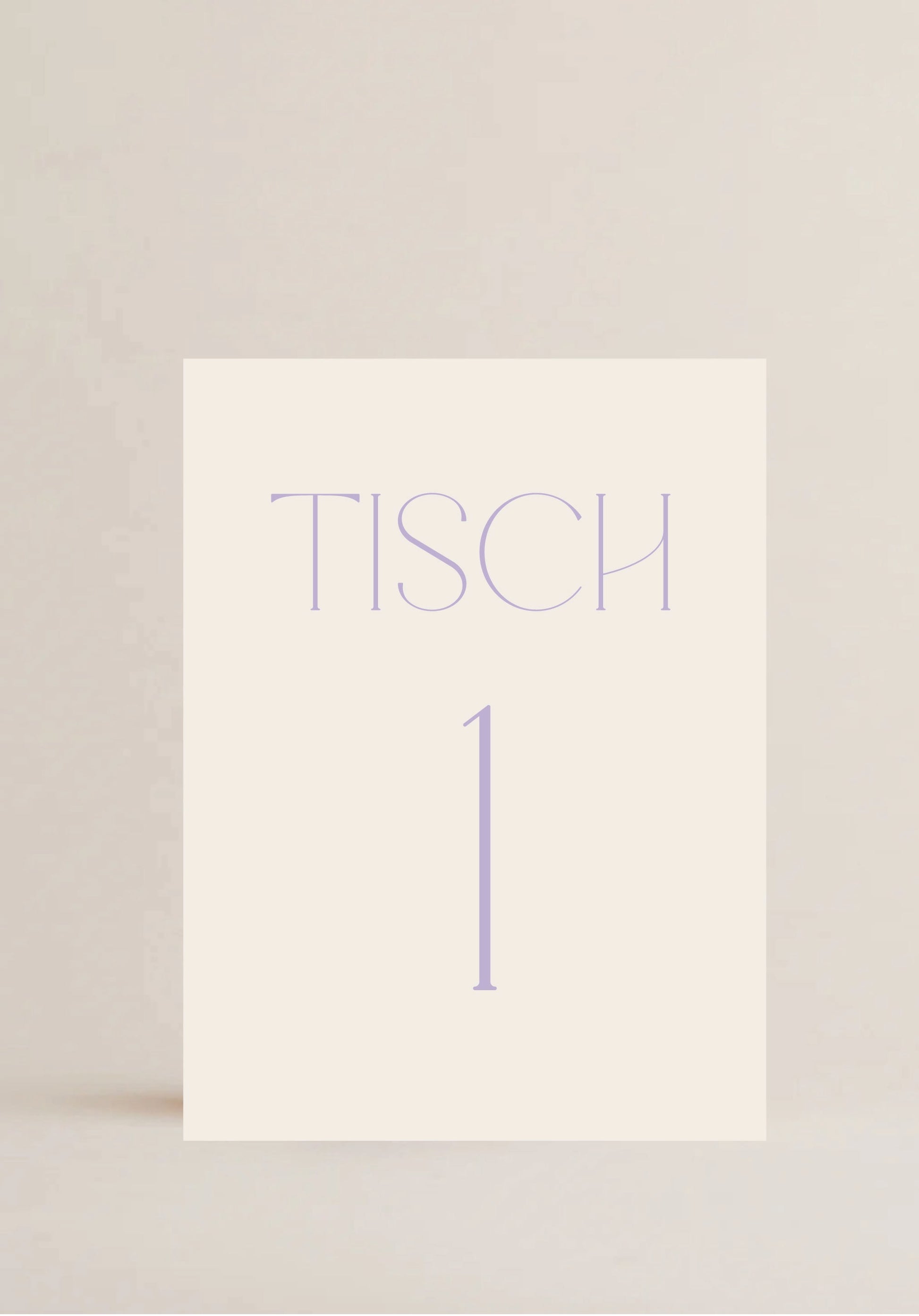 Tischnummer LOVELY I