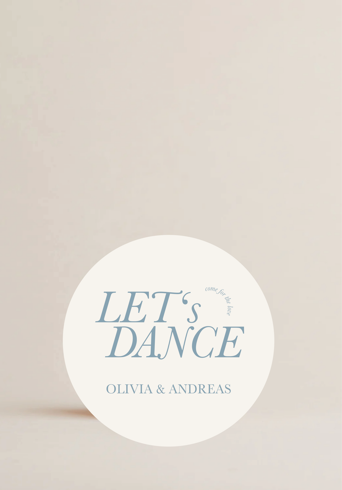 Untersetzer Rund Lets Dance Loveletter