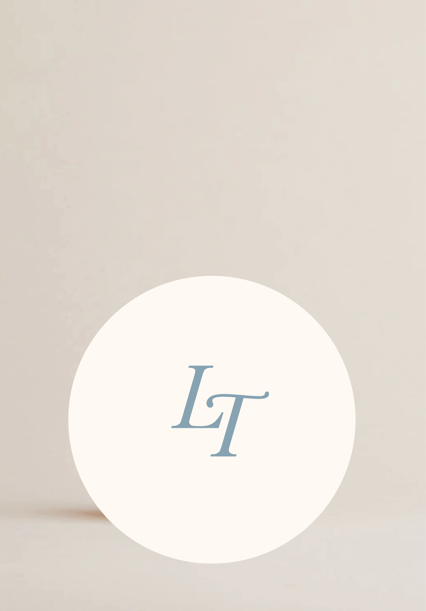 Untersetzer Rund Initialen Loveletter
