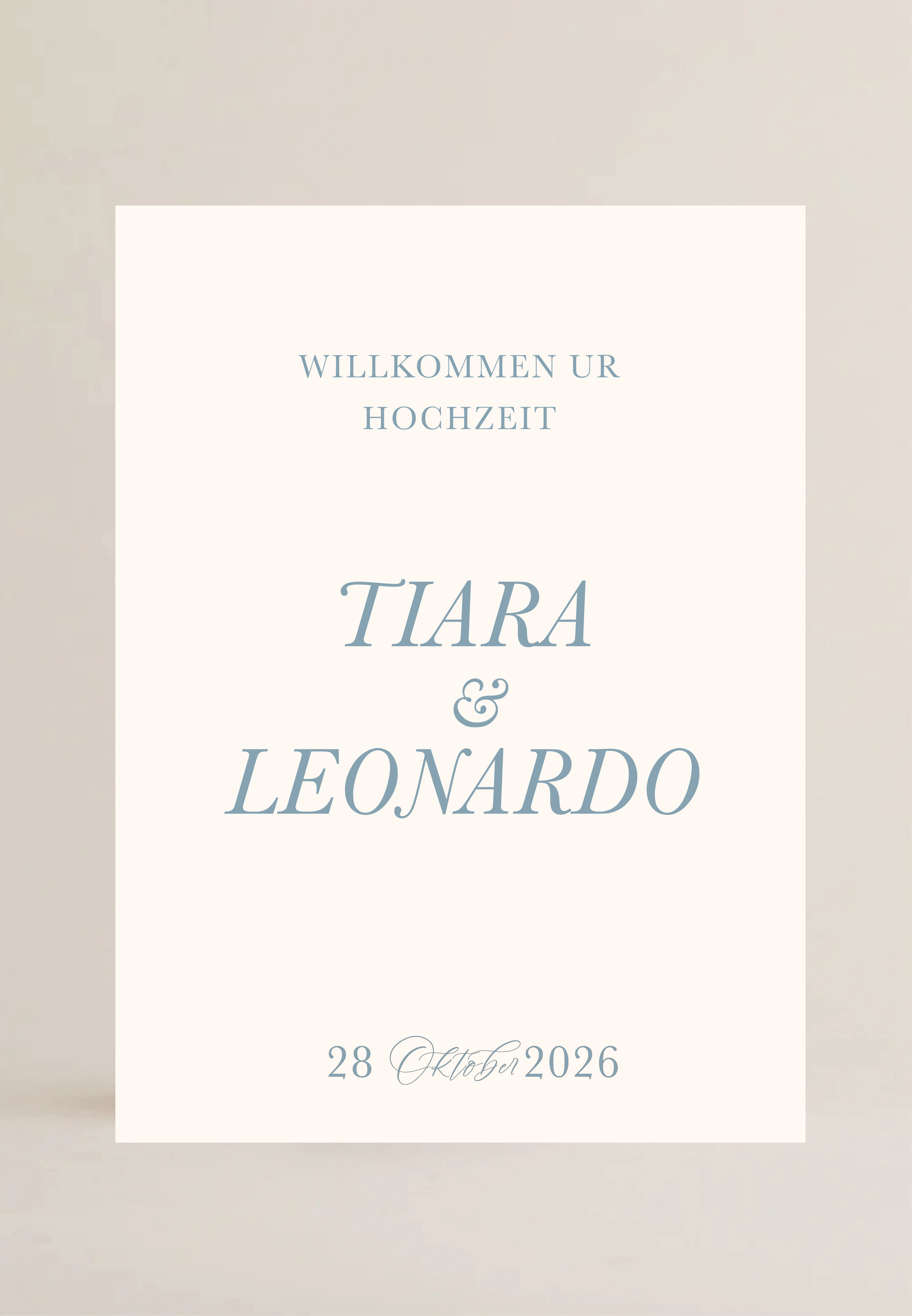 Willkommensschild Loveletter II