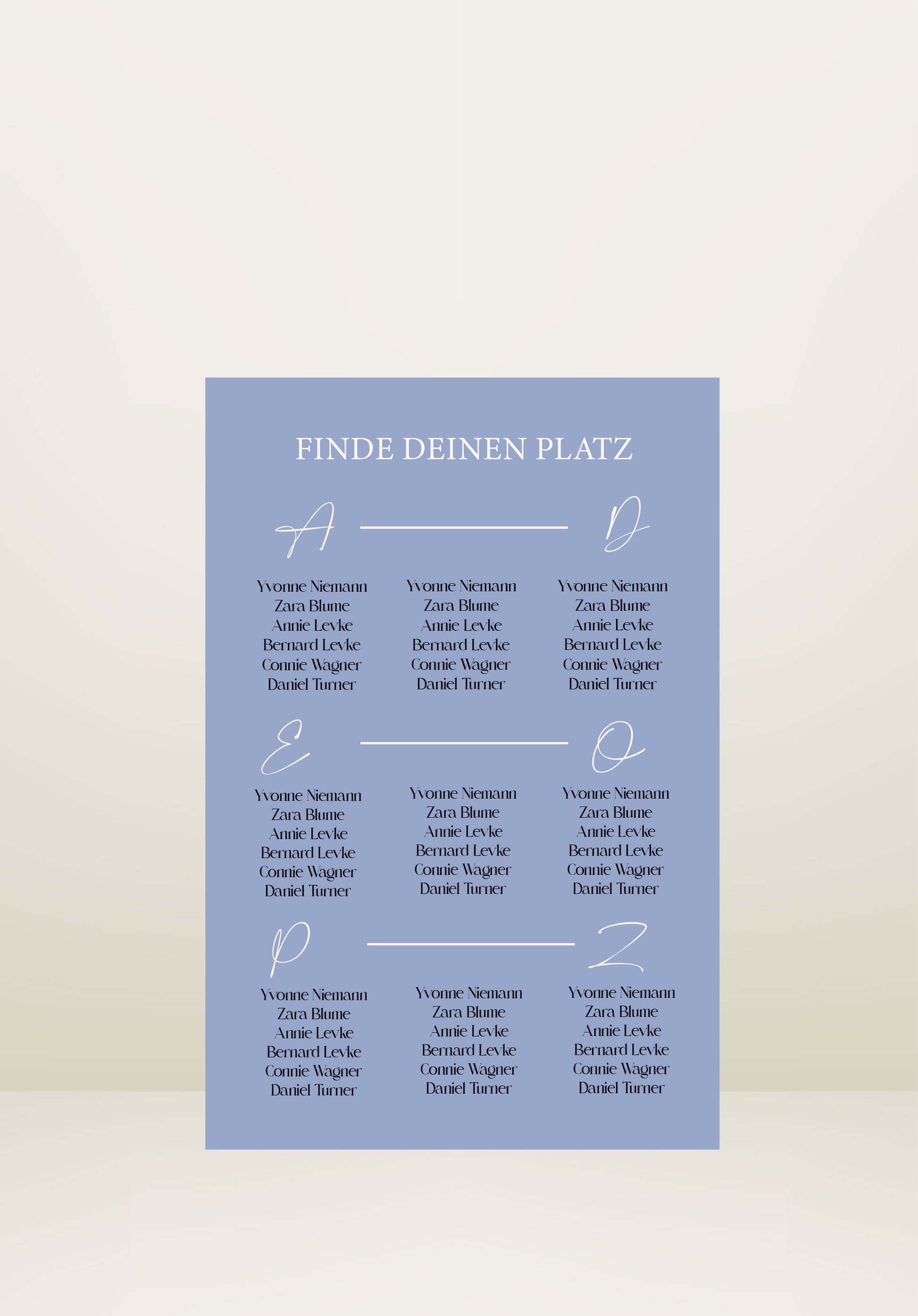 Sitzplan Schild | Honeymoon