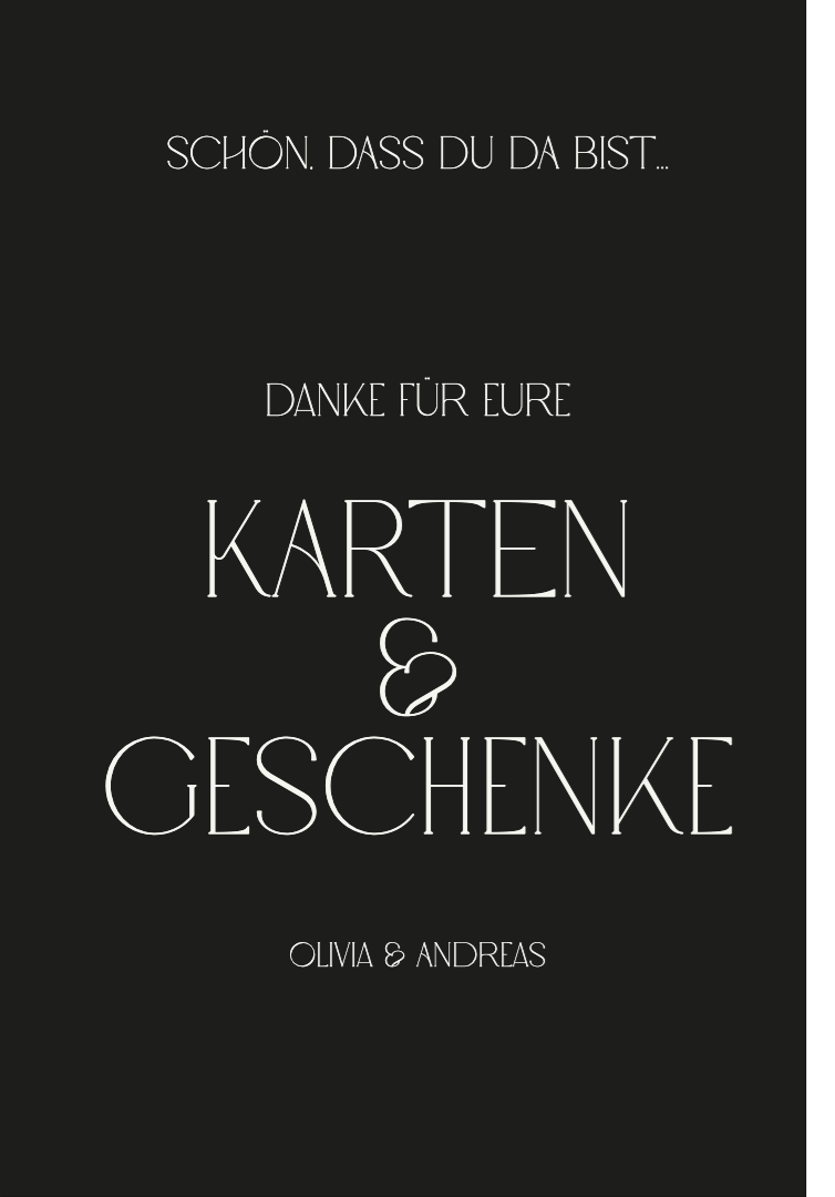 Schild Geschenke Lovely