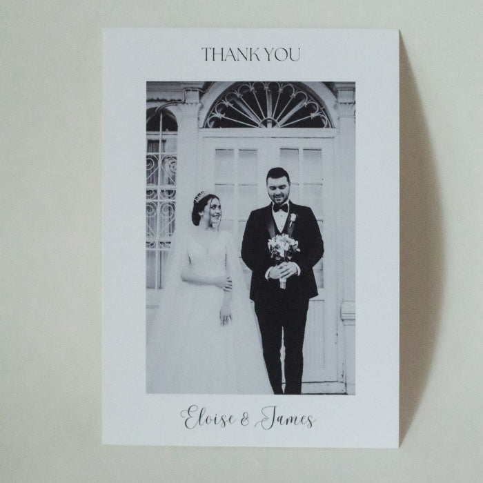 Dankeskarte Postkarte Hochzeit mit Foto