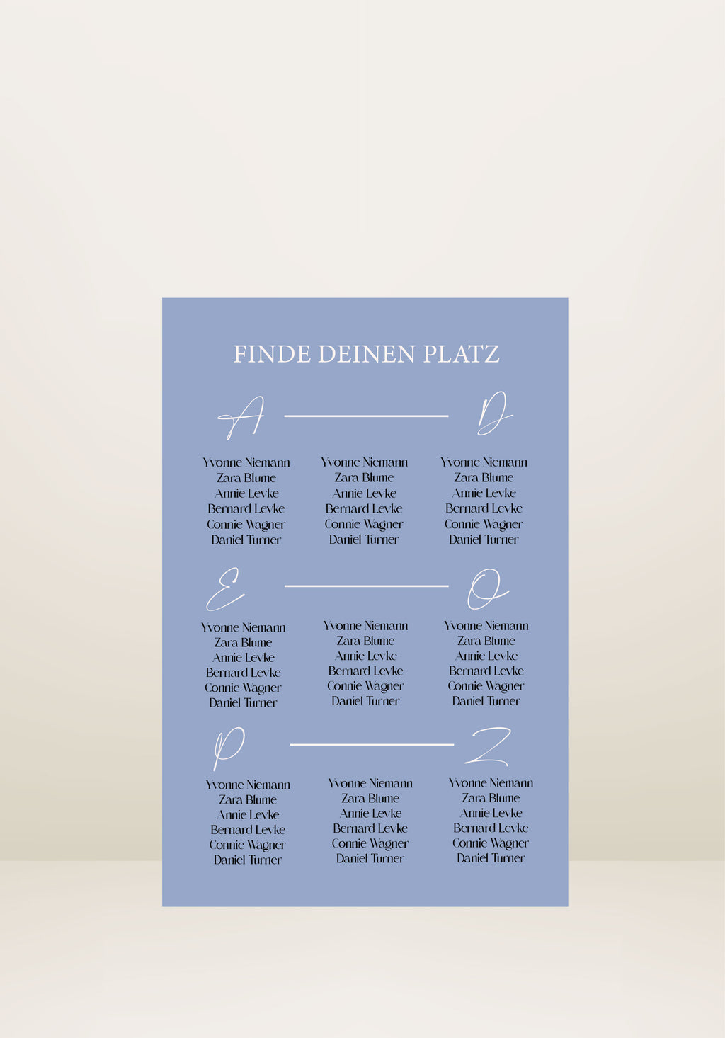 Sitzplan Schild | Honeymoon
