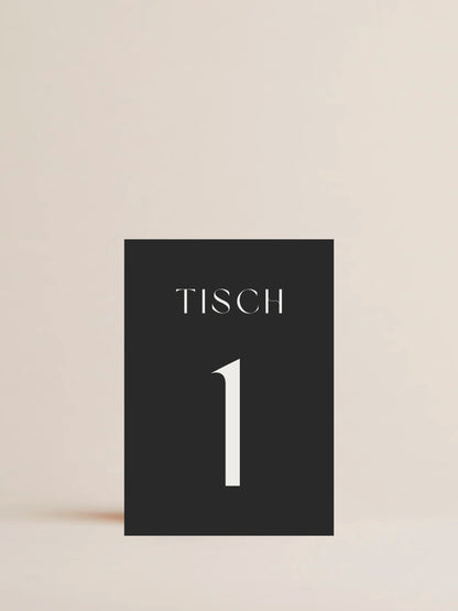 Tischnummer Hochzeit | Till death